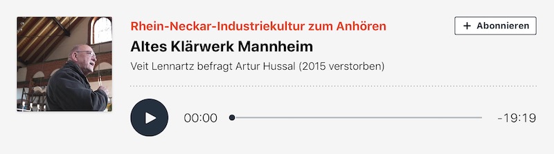 Podcast altes Klärwerk Mannheim