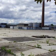 Lagerplatz des Eternit-Werks, Foto: Schadagies 2021