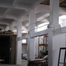 Die Betonkonstruktion der Halle