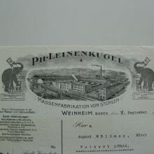 Briefkopf 1925 - Quelle: Stadtarchiv Weinheim
