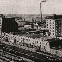 Ansicht der Kaufmannmühle um 1909 noch ohne Gebäude auf der Nr.25  (Führer durch den Hafen 1909)
