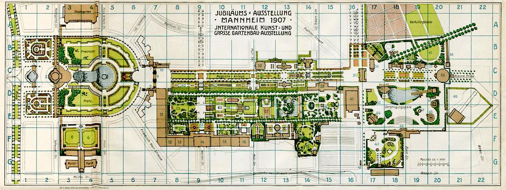 Plan der Ausstellung von 1907