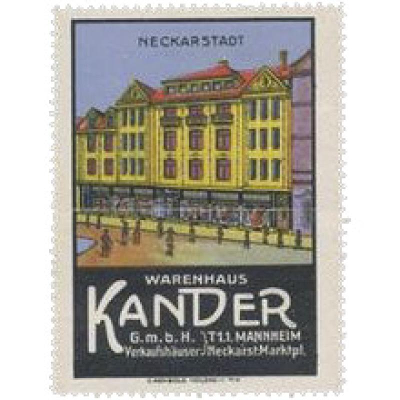Reklamemarke Kaufhaus Kander