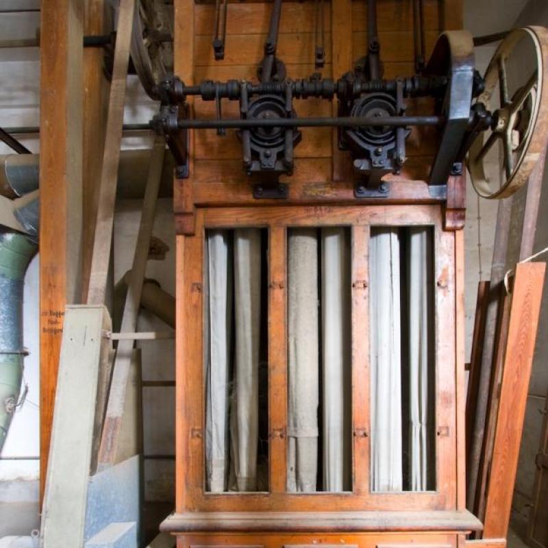 Staubfilter-Maschine, Museum im "Kaffeewerk", Foto Lutz Walzel 2022