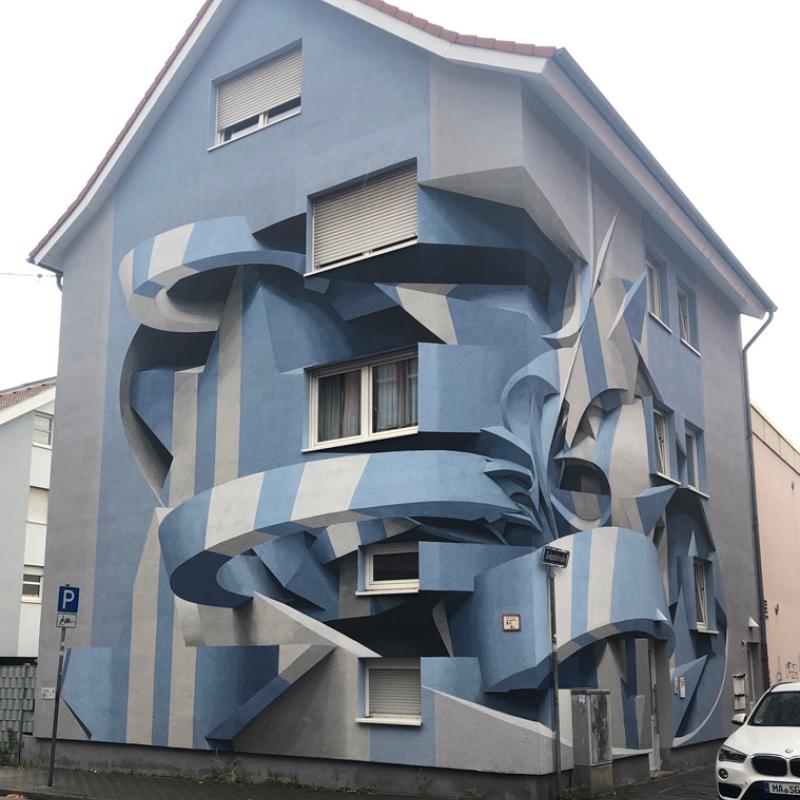 Trompe-l'œil Mural von PEETA, Zehntstraße 1, siehe auch https://www.stadt-wand-kunst.de/murals/ – Foto Lutz Walzel 10/2022
