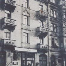 Milchladen Flattau am Clignetplatz (um 1930)