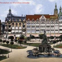 Warenhaus Schmoller, 1904 mit Paradeplatz (Quelle Marchivum)