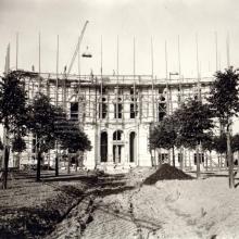Baumalle vor der Villa Lanz im Rohbau um 1910   Foto: MARCHIVUM