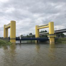 Hubbrücke über die Verbindung des Neckars mit dem Verbindungskanal – Foto: Lutz Walzel © 2023