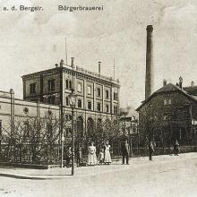 Ansicht der Bürgerbrauerei von Nordwest um 1910 - Quelle: Stadtarchiv Weinheim