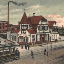Bis 1943 ein beliebtes Gasthaus vor den Toren von Hutchinson (Postkart, Stadtarhiv Mannheim)