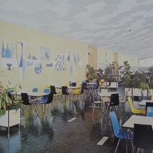 1958: Cafeteria mit Wandmosaik