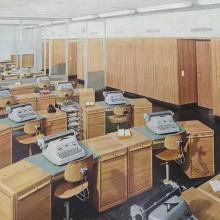 1958: Schreibraum ohne elektrische Schreibmaschine oder gar PC