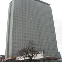 2012: BASF-Hochhaus von Netzen umhüllt