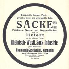 Werbung von Julius Blumenstein um 1925