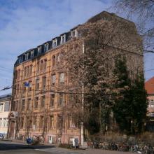 Die ehemalige Zigarrenfabrik M. u. F. Liebhold – Das ehemalige Fabrikgebäude von Südosten