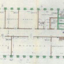 Verwaltungsgebäude Plan des Direktionsgeschosses 1957