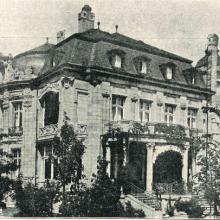 Werderstraße 44-46, Villa Dr. Fritz Engelhorn, Gartenseite, Foto um 1905 (aus: Mannheim und seine Bauten 1906)
