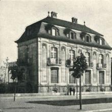 Werderstraße 42-48, v.l.n.r.: Villa Rudolf Darmstädter, Dr. Fritz Engelhorn, Carl Reuther, Foto um 1905 (aus: Mannheim und seine Bauten 1906)