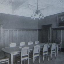 ehemaliges Sitzungszimmer, Foto aus: Wohnungskunst 1917