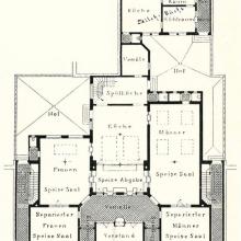Alphornstraße 2a, Grundriss des Erdgeschosses, aus: Mannheim und seine Bauten (1906)