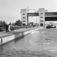 Neckarschleuse, Foto nach 1960 Marchivum