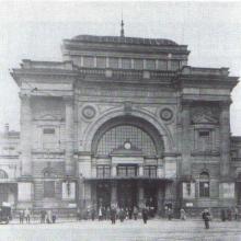Mannheim, Hauptbahnhof Mittelteil vor 1927 (Foto: Stadtarchiv)