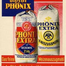 Alte Reklamepostkarte für Phönix-Mehl