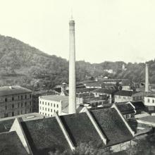 Blick auf die Gerberei - Foto Carl Schütte um 1899 - Quelle: Stadtarchiv Weinheim
