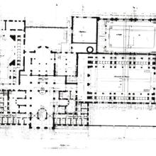 Herschelbad, Grundriss Erdgeschoss um 1917