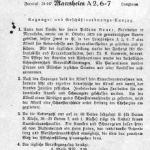 St. Hedwig-Klinik, Satzung- und Geschäftsordnungs-Auszug, um 1930, Stadtarchiv Album 01735-028