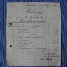 Rechnung des Gasmeisters Peter Liebig 1899