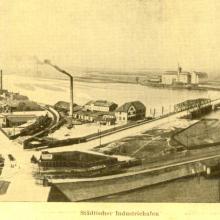 Ansicht aus: Führer durch Mannheim, 1913,  Industriehafen