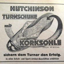 Werbung für Turnschuhe um 1925 (Quelle: Deutsche Städte, Mannheim)