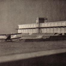 Modell für ein Empfangsgebäude 1928 (Städt. Hochbauamt Mannheim)