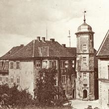Links das spätere Carl-Benz-Haus vor 1906 - Quelle: Fotoarchiv Historische Bilder von Ladenburg