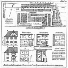 Papyrussiedlung, Lageplan um 1920