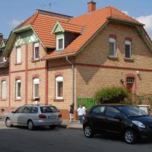 Siedlung der Einfamilienhaus-Ges. Durlacher Str. 129 und 131 (Foto: FB 61, Norbert Gladrow um 2010)