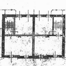 Grundriss des Kellergeschosses um 1900