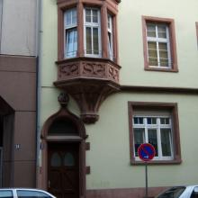 Bernhardushof, Rückfassade (K 1,15), Erker, Foto 2008