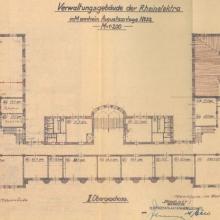 Rheinelektra, Grundriss des Wiederaufbaus 1951