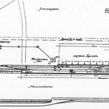 Ludwigshafen, Lageplan des Rheinischen Braunkohlensyndikats am Hafen um 1925