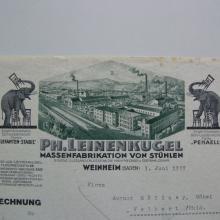 Briefkopf 1929 - Quelle: Stadtarchiv Weinheim