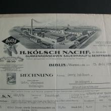 Firmenansicht auf einer Rechnung von 1936