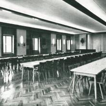 Vereinshaus „Räuberhöhle”, großer Saal um 1960